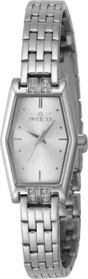Produktbild von Invicta Angel 48130 Damenarmbanduhr - Quartz Bewegung - Edelstahl mit Silbernem Zifferblatt - 20 mm