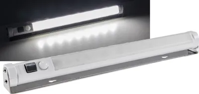 Produktbild von Oświetlenie podszafkowe LED z czujnikiem ruchu, zasilane bateryjnie, 9 diod LED SMD, 80 lm, białe