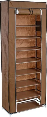 Produktbild von Schuhregal Faltregal Schuhschrank Stoffschrank Schuhablage Schuhständer Braun