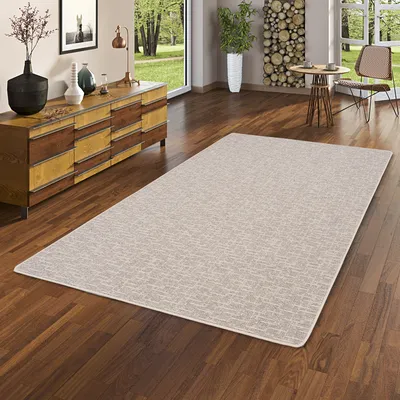 Produktbild von Schlingen Designer Teppich Niva Beige, Größe:400x400 cm