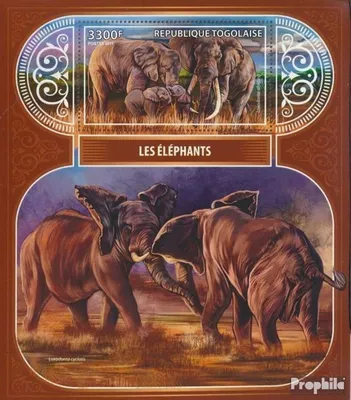 Produktbild von Briefmarken Togo 2017 Mi Block 1474 (kompl. Ausgabe) postfrisch Elefanten