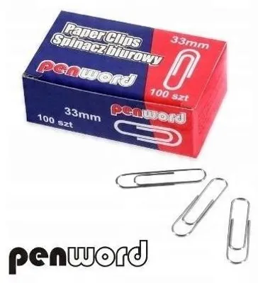 Produktbild von Penword Bürosklammern 33mm für Papier, 1000 Stück