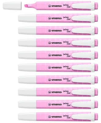 Immagine prodotto di Evidenziatore - STABILO swing cool Pastel - Confezione da 10 - Fucsia fresco