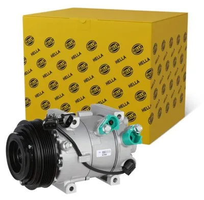 Obrázok produktu pre Klimatizačný kompresor 12 V, Ø 117 mm, HELLA Thermo-Expertise, napr. pre HYUNDAI I30