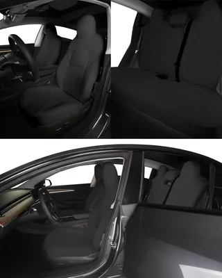 Obrázek produktu pro Sada potahů na sedadla Tesla Model 3 2017-2023 černá