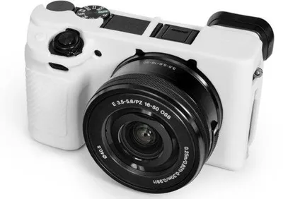 Image de Adaptateur en silicone pour appareil photo Sony Alpha - blanc.