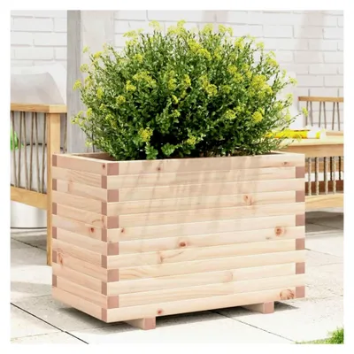 Produktbild von Pflanzkübel 70x40x49,5 cm aus Kiefernholz, Blumentopf für Garten, Balkon und Terrasse