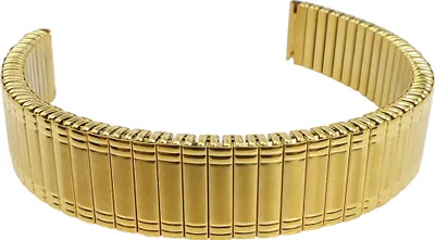 Produktbild von Minott Uhrenarmband | Zugband Edelstahl gelbgoldfarben gleichlaufend , Stegbreite:20mm