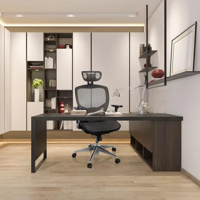 Produktbild von Bürostuhl - Chefstuhl - Schreibtischstuhl - Drehstuhl - Ergonomischer Stuhl - Flexible Lendenwirbelstütze