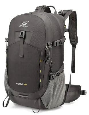 Produktbild von Wanderrucksack 30L wasserdicht, mit Rückenbelüftung und Hüftgurt, Tagesrucksack für Outdoor