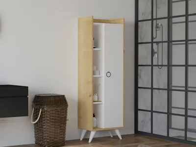 Produktbild von Skye Decor, Ilgım, Schränke, Mehrzweckschrank, Eiche, 50 x 140 x 31,8 cm