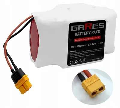 Obrázok produktu pre Gares Náhradná batéria pre 10S2P | 36V 5.8Ah  | Vysokovýkonná batéria pre robotický vysávač | Kompatibilná s 10S2P | Prémiová kvalita