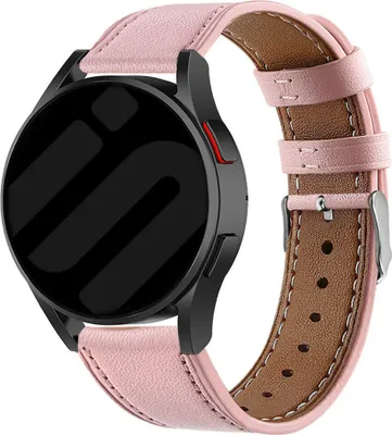 Produktbild von Strap-it Samsung Galaxy Watch 6 - 40mm Leder Armband (Rosa)