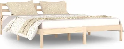 Immagine prodotto di vidaXL Letto in legno massiccio di pino 160x200 cm