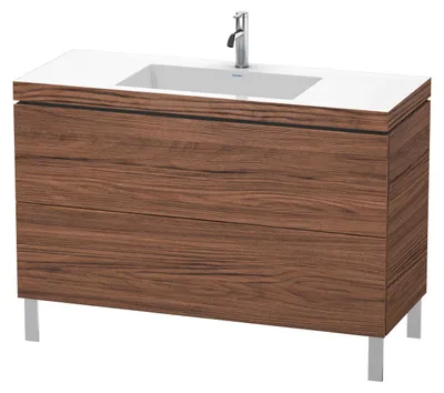 Immagine prodotto di Duravit L-Cube c-bonded Ensemble vertical, 2 tiroirs, sans trop-plein, 1 trou pour robinet, 1200x698x480mm, LC6939O2121, LC6939O2121
