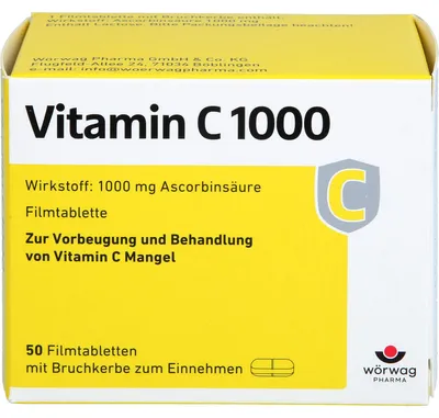 Obrázek produktu pro Vitamin C 1000 Wörwag Pharma, 50 tablet