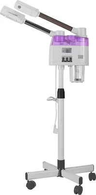 Produktbild von Gesichtsdampfer - Ozon-Verdampfer - Doppelschlauch - Heiß- & Kaltnebel - 800 W - Porenreinigung - Mildert Hautalterung - Gesichtssauna