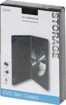 Produktbild von DVD Slim Case, 5er Pack (31714)