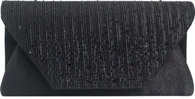 Produktbild von Damen Clutch Abendtasche Unterarmtasche Umhängetasche mit Strass-Steinen und Abnehmbarer Kette