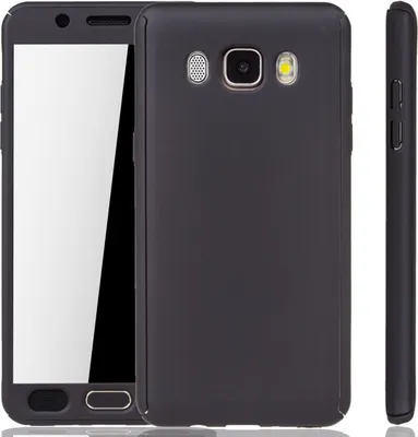 Produktbild von Handyhülle Schutzhülle für Samsung Galaxy J5 (2016) Full Case Cover Displayschutz 360 Schwarz