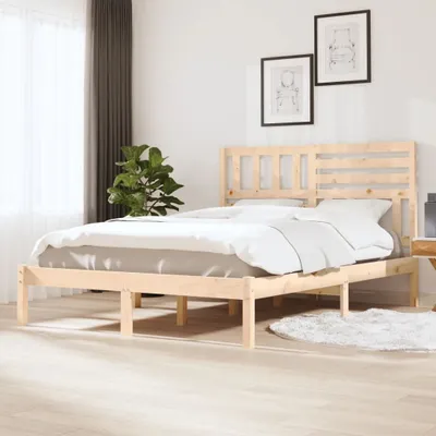 Obrázok produktu pre The Living Store Posteľ z masívneho dreva borovica 140x200 cm