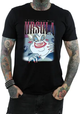 Imagen del producto de La Sirenita - Camiseta para hombre BI837 (XL) (Negra)
