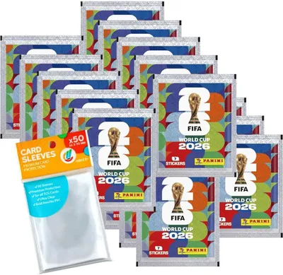 Produktbild von World cup 2026 Sticker - 20 Tüten + Exklusive Collect-it Hüllen (Eigenmarke Budle)