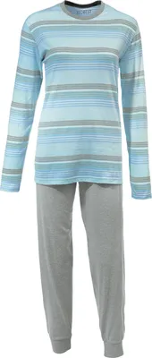 Produktbild von REDBEST Damen-Schlafanzug blau/grau 36