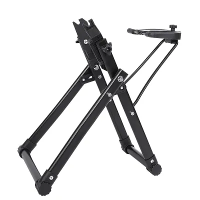 Obrázek produktu pro Seřizovač ráfků jízdních kol - Stabilní stojan pro údržbu horských kol, ideální pro přesné seřízení ráfků a efektivní údržbu plášťů jízdních kol