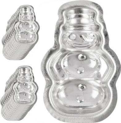 Produktbild von Ausstechformen-Set, Stahl, Schneemannform, 20 Stück