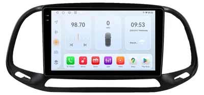 Obrázek produktu pro Autorádio, multimediální přehrávač s videem, hlasové ovládání, kompatibilní s vozy Fiat Doblo (2015-2019), GPS, přidání modelu QS6, AHDC2