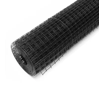 Produktbild von 1m x 10m Schwarz Volierendraht Maschendrahtzaun Maschendraht Drahtzaun Drahtgitter verzinkt Maschengröße 12x12mm Kaninchendraht Hühnerdraht