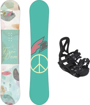 Produktbild von F2 Set Snowboard Junior Freedom Girl Mint 135cm + Pipe Bindung M