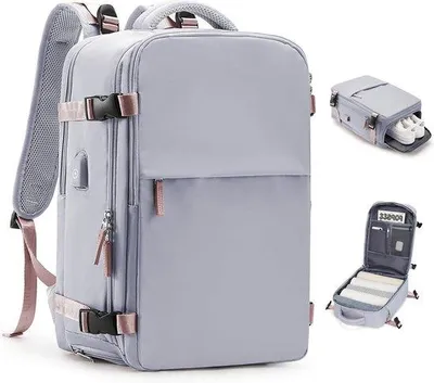 Produktbild von Famanu Reise-Rucksack 40 x 20 x 25 cm - Wasserfest, mit Laptopfach