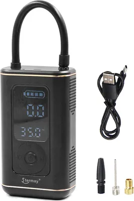 Produktbild von Schnurlose Autoreifen-Luftpumpe Tragbarer Reifenfüller mit digitalem Druckmesser für Fahrrad Auto Motorrad HT-0188