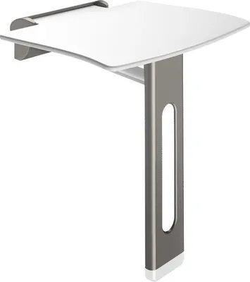 Produktbild von Abnehmbarer Dusch-Klappsitz mit Fuß anthrazit-metallic Be-Line