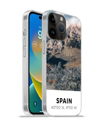 Produktbild von MuchoWow® Handyhülle Schutzhülle Hülle für Apple iPhone 14 Pro - Softcase Spanien - Berge - Sommer Silikon Softcase Handy Hülle - Umschlag