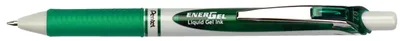 Produktbild von Pentel EnerGel Roller ECO - Ausziehbarer Gelschreiber - Grün - Grün - Silber - Weiß - Rund - 0,35 mm - 0,7 mm