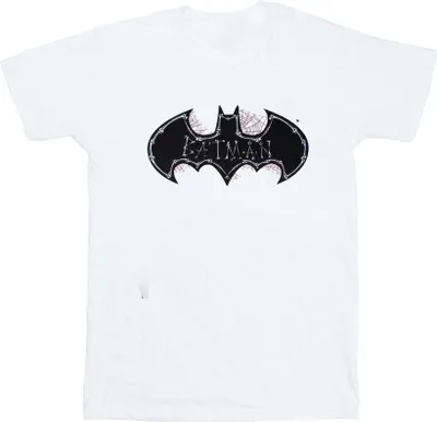 Produktbild von Batman - "Bat Skull & Cobwebs" T-Shirt für Herren/Damen Uni RO10951 (S) (Weiß)