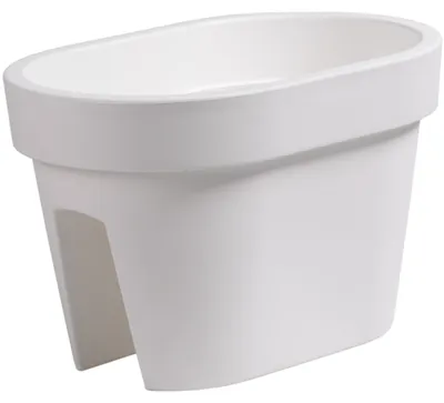 Productafbeelding van Prosperplast bloempot voor op het balkon - wit - 40 x 27 x 25 cm