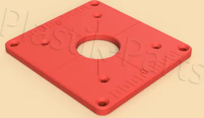 Produktbild von ABS Befestigungsplatte Einlegeplatte für Frästisch Bosch GKF 600 Professional
