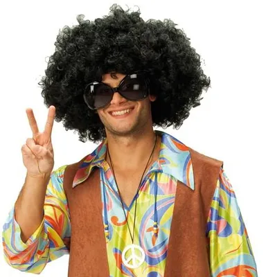 Produktbild von 70er Jahre Sonnenbrille Schwarz Hippiebrille Sonnen Brille Hippie