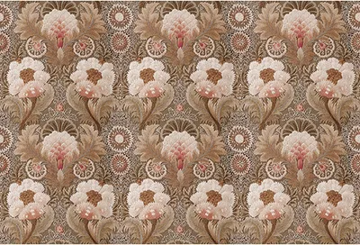 Produktbild von Tadessi Fototapete | Blumen | 4.00 m  x 2.70 m | Braun | Rosa | Wandbild | Digitaldruck