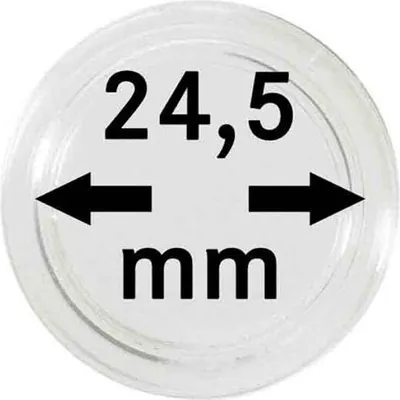 Produktbild von Lindner 2251245 Münzkapseln 24,5 mm-100er Pack