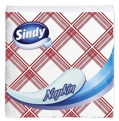 Obrázek produktu pro Ubrousky "Sindy", kostkovaný vzor, 45 ks