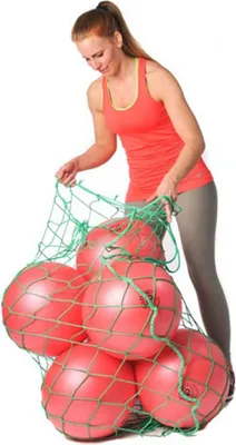 Produktbild von 6 Original Pezzi® Bälle MAXAFE 40cm mit Ballnetz - rot