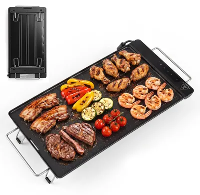 Produktbild von KOMFOTTEU 1300 W Elektrischer Tischgrill mit LED-Touchdisplay