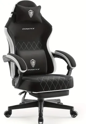 Immagine prodotto di Sedia da gaming - Sedia da ufficio - Sedia da gaming ergonomica - Con poggiapiedi regolabile