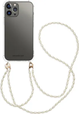 Produktbild von imoshion Handykette mit Perlen + Handgelenkschlaufe iPhone 13 Pro Max - Transparent
