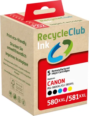 Produktbild von RecycleClub Patrone kompatibel mit Canon PG580XXL/PG581XXL Multipack K10503RC